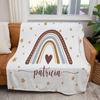 Boho Rainbow Blanket 3D Printed Blanket Flannel Blanket Throw Blanket Soft Sofa Blanket
