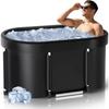New Ice Bath Tub for Athletes Multiple Layered Portable Outdoor Cold Plunge Tub for Recovery,Cold Plunge for Family-Foldable