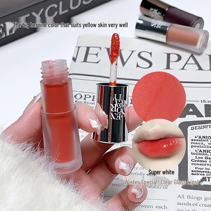 Сенсорный светоотражающий блеск для губ: Стойкая, Увлажняющая, Придающая объем помада для молодого вида