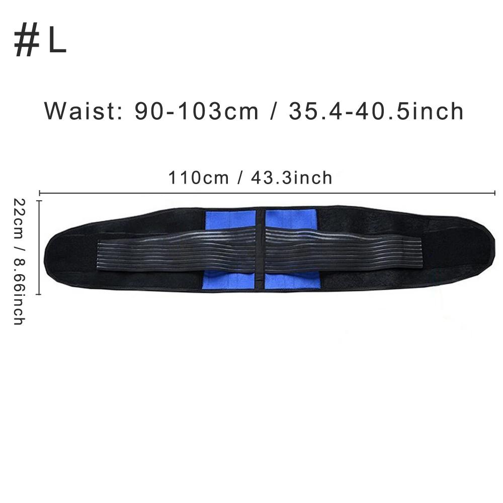 Tcare Lumbar Back Brace Support Belt - Lower Back Pain Relief Massage Band For Herniated Disc Sciatica And Scoliosis For Unisex