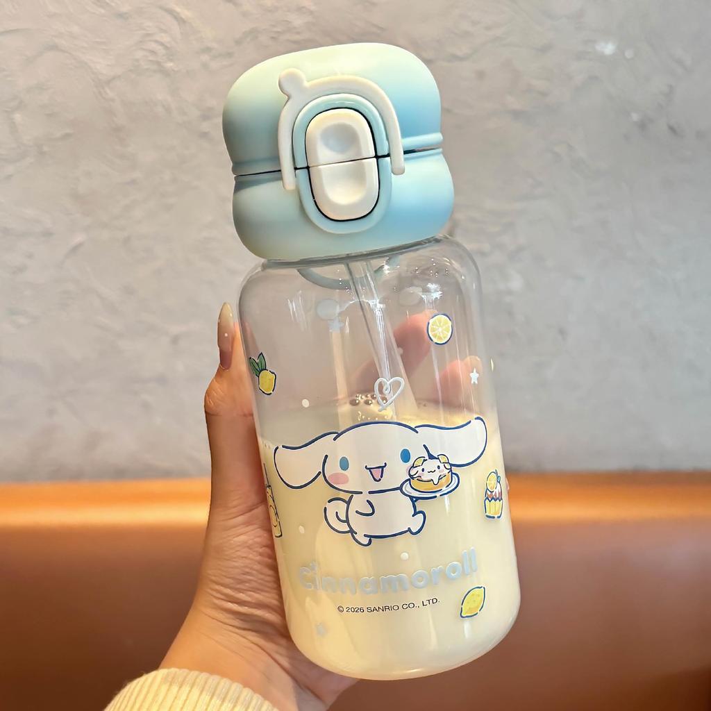 Sanrio Cute Children's Double-Drink Straw Cup & Crossbody Backpack