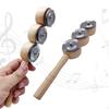 2 Pieces Tambourine Sticks Toys Handheld Drum Christmas Instrumental Toy Lightweight