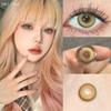 Mill Creek Brown Green Contact Lenses with Graded Big Eyes 14.5MM Yearly Use Soft Comfortable Beautiy Pupils Matcha Milk Frozen Series 2PCS Lenses