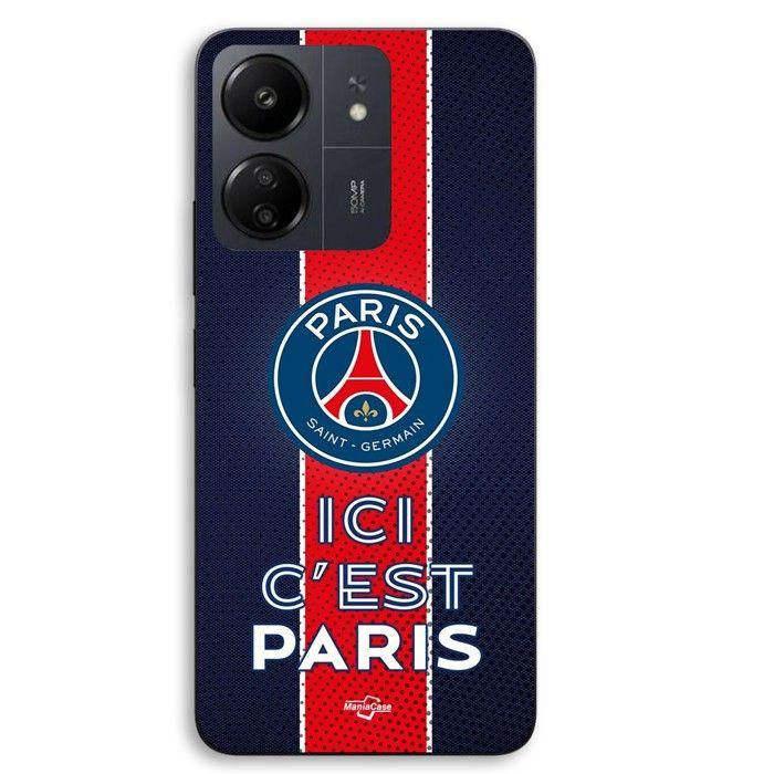 Coque Pour Xiaomi Redmi 13C 4g PSG logo ici c'est Paris Maniacase