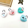 Mini Dial Digits Code Number Password Combination Padlock Love Heart Shape Luggage Suitcase Metal Lock Safety Travel Durable