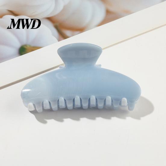 Gentle Pastel Hair Clip Back Head Claw, Macaron Color Shower Clip, Smooth Surface Large Long Claw Anti-Slip Teeth Accessory for Buns Commuting Travel