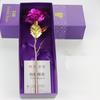НОВАЯ позолоченная роза, украшение для дома, искусственный цветок, рождественские подарки, День Святого Валентина