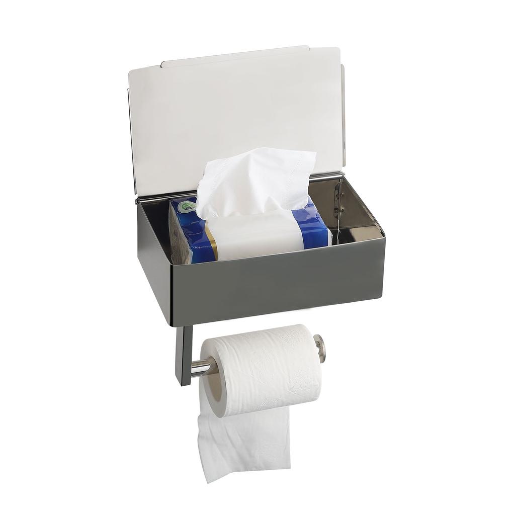 Rolling Paper Rack Can Put Wet Wipes Stainless Steel Drawer Shelf Paper Towel Rack