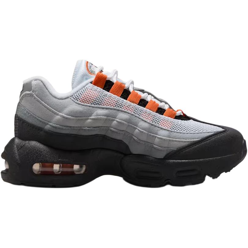 Nike Air Max 95 PS Bright Mandarin 2025 Kids Sneakers Grey Black Cool-Grey II5338-006