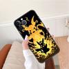 Чехол Case Для Apple iPhone 14 11 13 7 12 15 Pro 7 XR XS Max 8 Plus 6 14Pro 13Mini Черный Мягкий Телефон Coque Покемон Пикачу Крутой