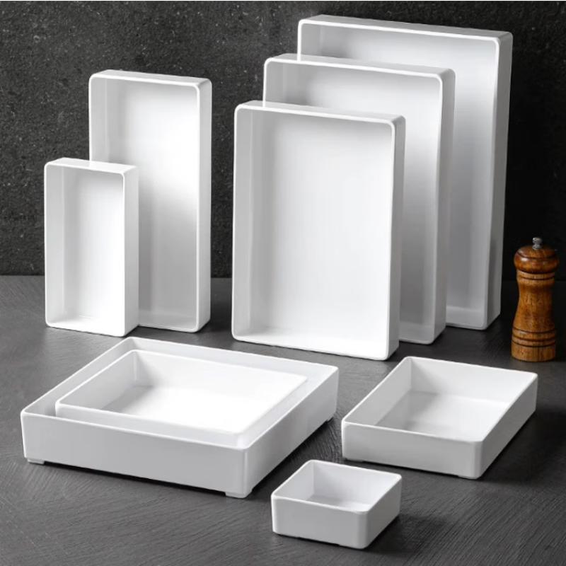 Kemeiruite Melamine Serving Tray for Deli & Cold Dishes