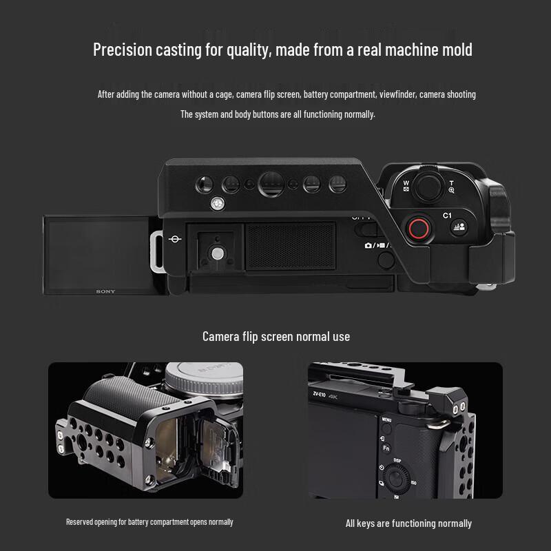 Клетка для камеры YINGSHIJIANG для Sony ZV-E10, A7, A9, A6000 и серии FX