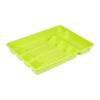 Range Couverts - Plastique - Vert - 34 X 26 X H4 Cm