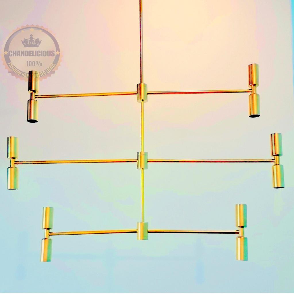 Люстра Twined Tales, современный подвесной светильник, 3 слоя, 12 ламп, люстра Sputnik, стильный латунный королевский светильник для современного дома