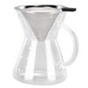 400ml Glass Coffee Pot Kettle Heat Resistant Pour Over Coffee Maker with Stainless Steel Filter for