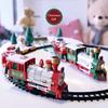 (H0826)Lights And Sounds Christmas Train Set Railway Tracks Toys Train Gift