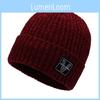 Cap Winter Beanie V Letter Knitted Hat Winter Protection Caps Gifts Outdoor