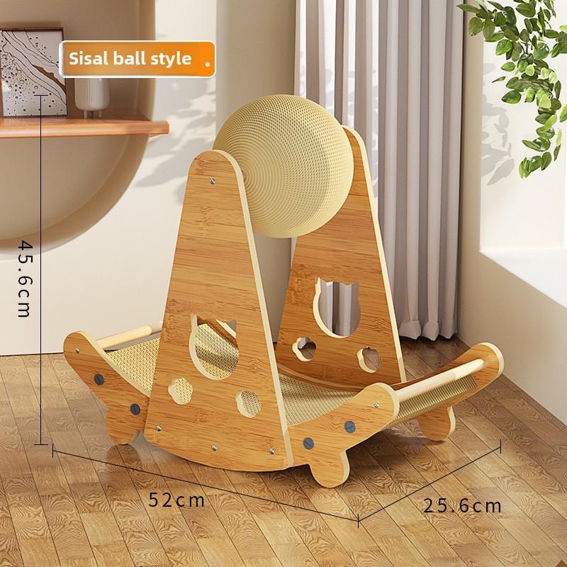 Новая интегрированная кошачья игровая и сонная доска Mansion Villa, двухслойная деревянная кошачья когтеточка, многофункциональное кошачье гнездо, устойчивая к царапинам игрушка для домашних животных