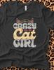 Crazy Cat Girl Tshirt, Cat Lover, Feline Lover, Crazy Cat Lady, National Cat Day, Unisex Jersey Short Sleeve Tee
