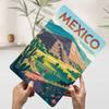 Mexico Travel  Teotihuacan Pyramid Printed Poster Customized Wall Art Retro Vintage Metal Tin Signs for Gamer Room Decoration