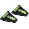2Pcs Poratable T Shape Spirit-Level Bubble Working Fixing T Type Level Measure Bubble Tool Plastic Measure Instrument