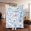 Фланелевое одеяло JIT Cinnamoroll 2D Односторонний принт Милое Домашний декор Мягкий аксессуар Уютный Функциональный Мультяшная тематика Привлекательный Долговечный