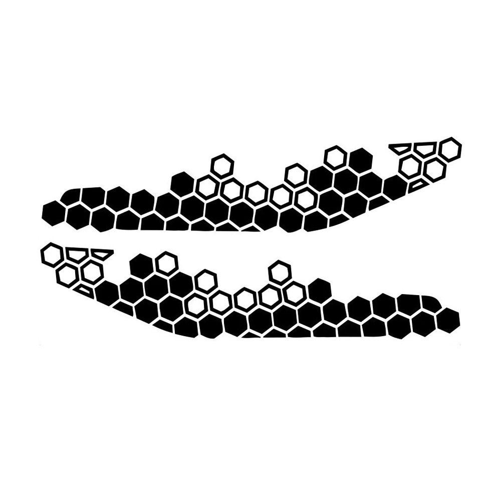 Multicolor Motorcycle Decorative Sticker PET Motorbike Electricbike Honeycomb Decals Bumper Ornament Modification
