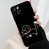 BFF Лучшие друзья навсегда Черный чехол для телефона Для iPhone 17 Pro Max 16 15 14 11 12 13 Pro Max mini 15 16 Plus 16e 17 Air Cover