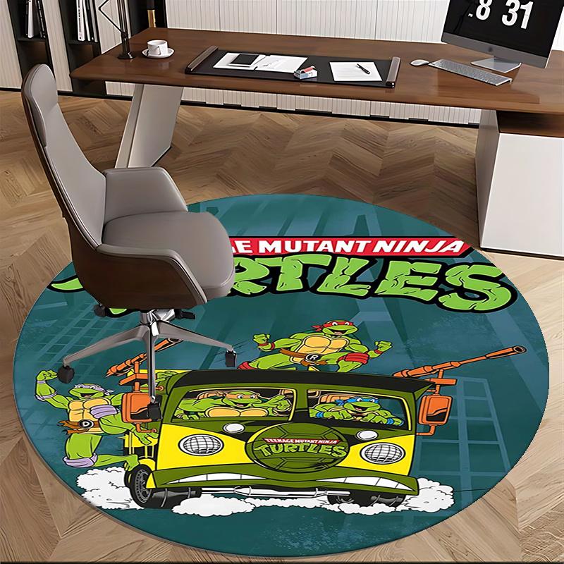 teenage mutant ninja turtles,tmnt Chair mat Round Rug Office carpet, Non slip, Suitable for Living Rooms, Bedrooms Decor 1205666a