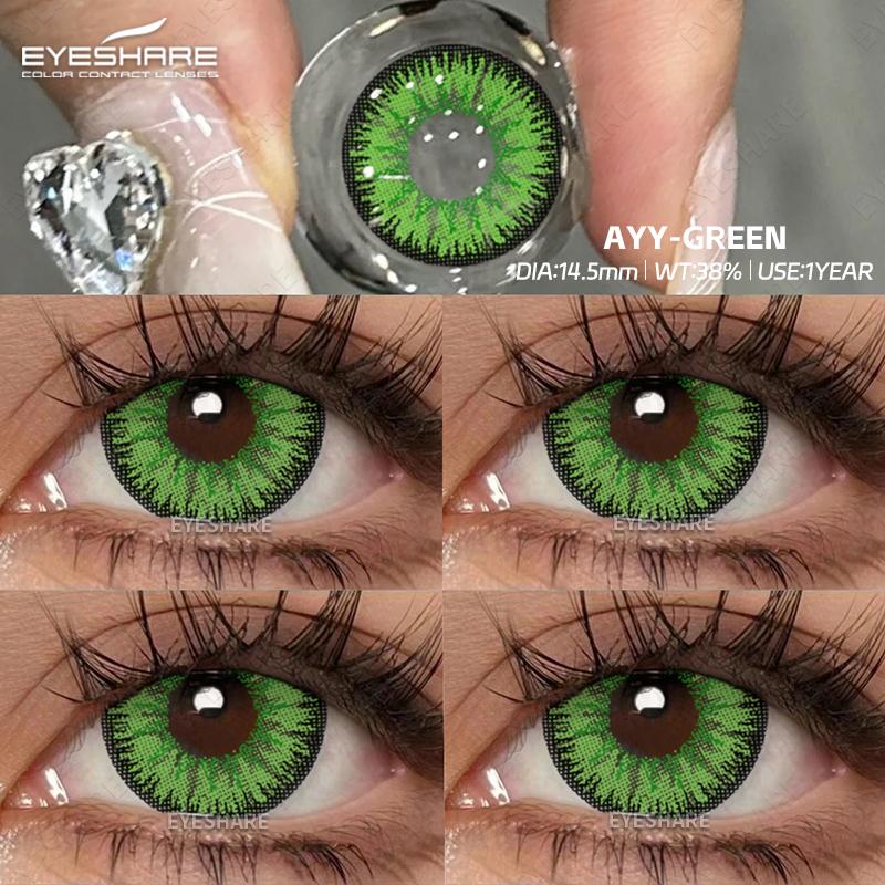 Eyeshare 1Pair Halloween Colored Contact Lenses for Eyes Lenses Red Eye Contacts Blue Eye Lens Cosplay Color Contact Lenses