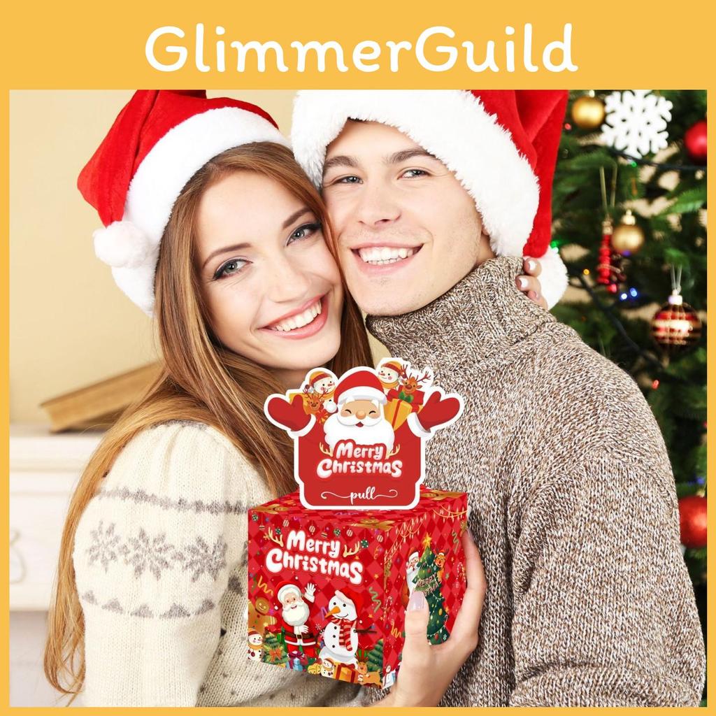 Santa Christmas Money Box With Red Paper Material For Festive Home Decor And Celebrations