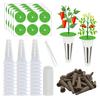 121Pcs/Set Growing Basket with Sponge Sticker Lid Tweezer Hydroponic Growing System Replacement Indoor Herb Young Plants