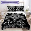 Vintage Harley Davidson Logo Bedding 1 Duvet Cover 2 Pillowcase Without Core Without Core Soft And Comfortable Bedding Set