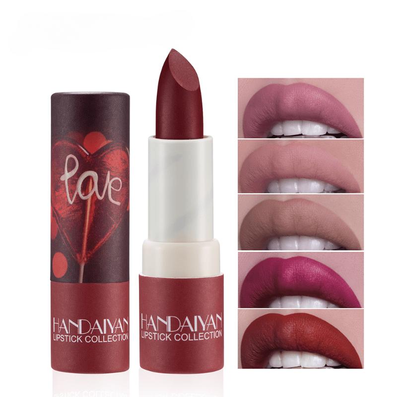 Бумажная губная помада в тюбике, легкая окраска, длительная фиксация цвета, увлажняющая матовая помада телесного цвета, бархатный цветной блеск для губ