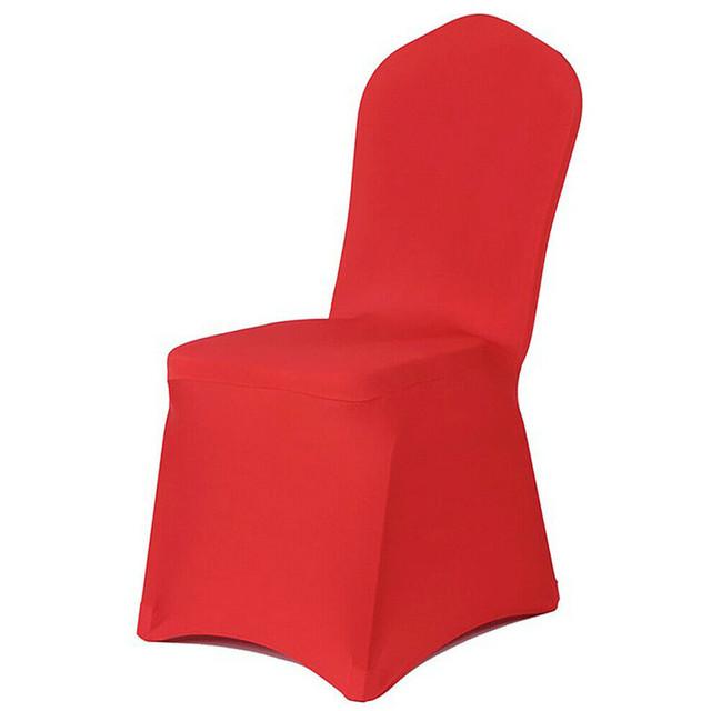 Однотонный чехол на стул, чехол из спандекса, эластичный чехол для свадебного банкета, вечеринки, ресторана, банкета, отеля, чехлы на стулья для столовой