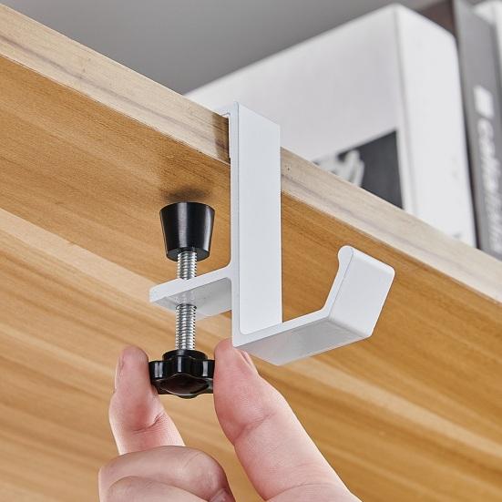 Мобильный крючок для боковой стороны стола, противоскользящий, регулируемый, с большой грузоподъемностью, органайзер для стола