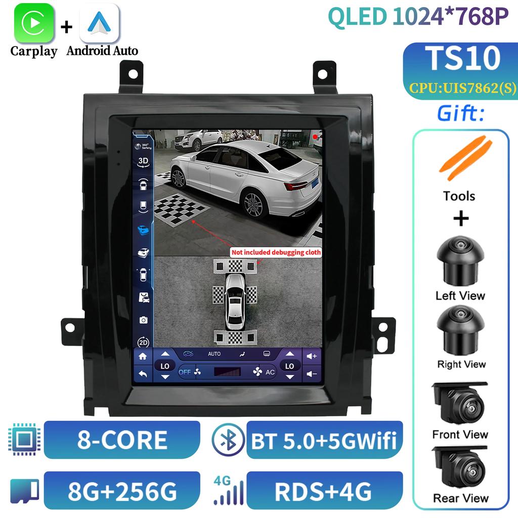 9.7“ For Cadillac Escalade GMT900 3 2006-2014 SLS 2007-2012 Car Radio Carplay Multimedia Player Bluetooth Intelligent Android 14