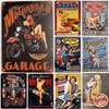 Best Garage Metal Tin Signs Pinup Girls Wall Posters Plaque Vintage Sign Decoration for Home Cafe Garage Club Bar Pub