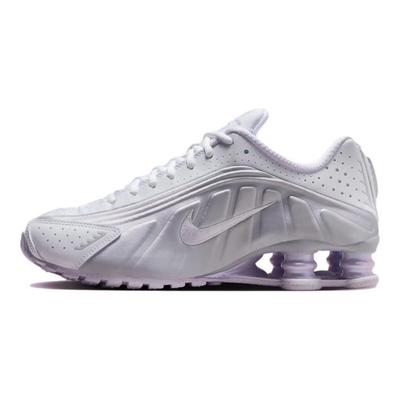 Женские кроссовки Shox R4 Белый Металлик Платина Едва Виноградный HF5076-100