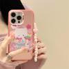 Чехол Zhitai Frosted Cartoon для iPhone 15 Pro с браслетом, совместим с iPhone 12–14 и 16.
