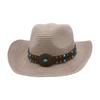 Западная ковбойская шляпа Знаменитая Ветряная Пляжная Дорожная Соломенная Шляпа Ручной Работы Дышащая Соломенная Шляпа