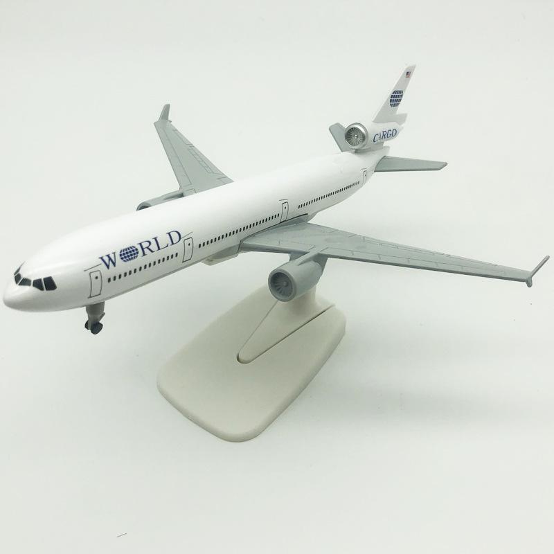 Модель пассажирского самолета MD-11 из сплава, 20 см, с шасси - Запросы приветствуются