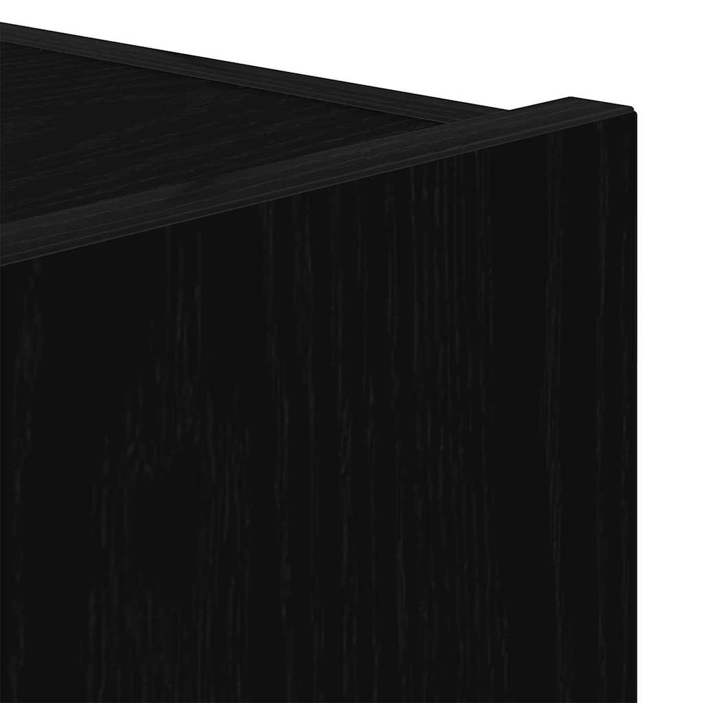 TV Wall Cabinet 2 pcs Black Oak Effect 80 x 35 x 31 cm