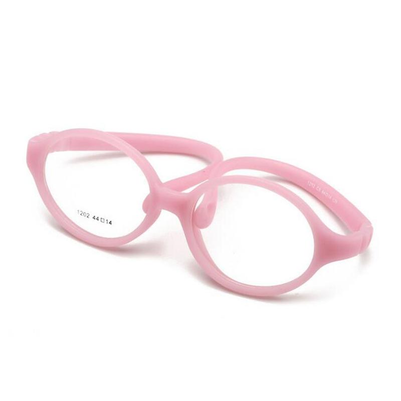 Safety Silicone Blue Light Blocking Prescription Eyeglasses Children Boy Girls Computer Kid Optical Glasses 0 -0.5 -0.75 To -4.0