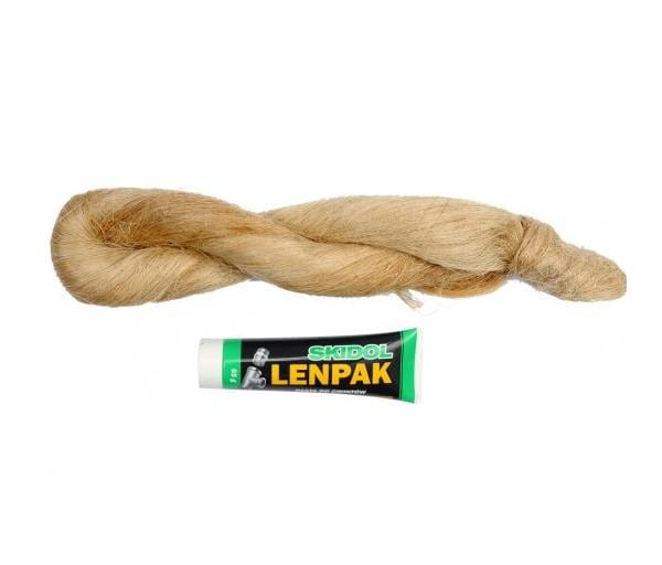 Hydraulic Repair Kit Lenpak Paste 65G + Linen Tow 100G