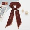 Versatile Silk Scarf: Floral Hairband & Bow Ribbon Souvenir