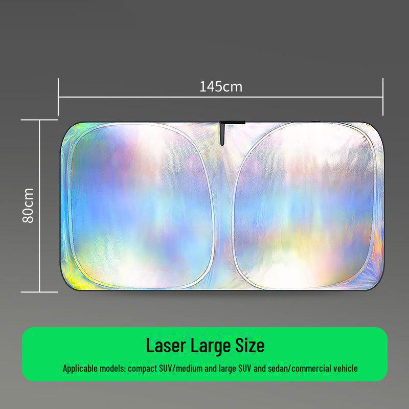 Летний лазерный солнцезащитный козырек для автомобиля: Теплоизоляционная панель лобового стекла