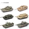 1/72 Современный американский танковый M1A2 Leopard 2A7 Основной боевой танк Военная модель AH-64 Вертолет Модель самолета Модель-головоломка Сборная модель Игрушки