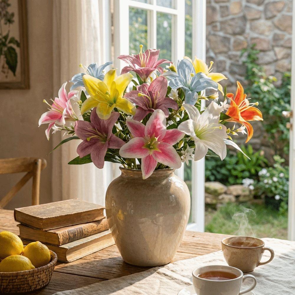 Real Touch Simulated Flower Handmade Wedding Bouquets Silk Fake Bouquets Party Decor