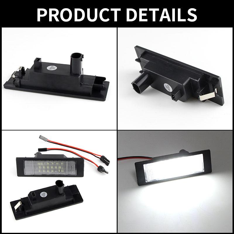 For BMW 1 Series E81 E87 E63 E64 M6 E85 E86 Z4 F12 F13 F20 K48 MINI R60 R61 LED License Number Plate Lamp Car Light Luz No Error